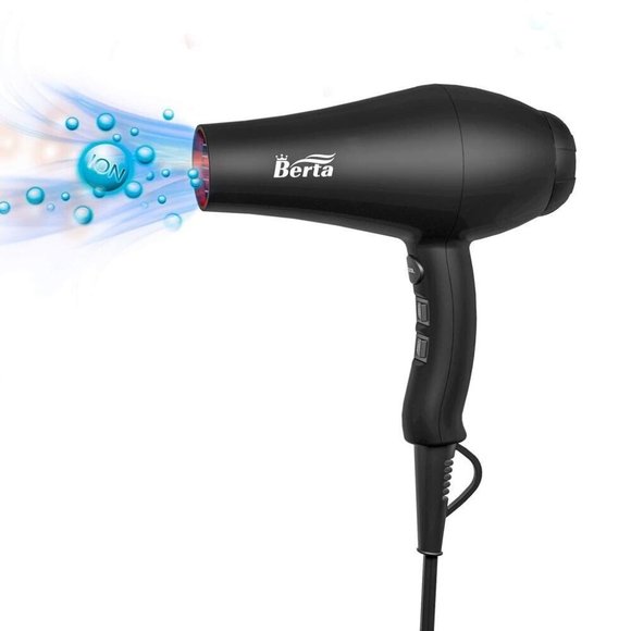 BERTA Blow Dryer Berta Salon Professional Negative Ionic 1875W Hair Dryer - Picture 6 of 9